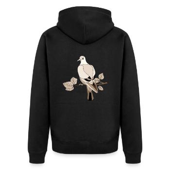 Oiseau - Veste à capuche bio Premium Unisexe - noir - Dos - Nico (187cm)