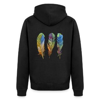 Stylo - Veste à capuche bio Premium Unisexe - noir - Dos - Nico (187cm)