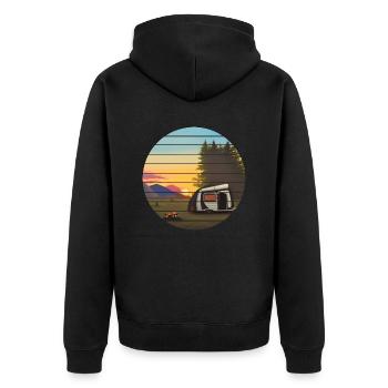 Caravane Camping Camping-car Gift Camp Tentes - Veste à capuche bio Premium Unisexe - noir - Dos - Nico (187cm)