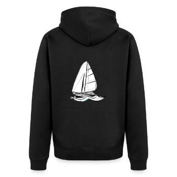 voilier voilier voilier voilier voilier voilier - Veste à capuche bio Premium Unisexe - noir - Dos - Nico (187cm)