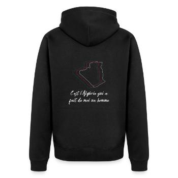 C est l Algérie qui a fait de moi un homme - Veste à capuche bio Premium Unisexe - noir - Dos - Nico (187cm)