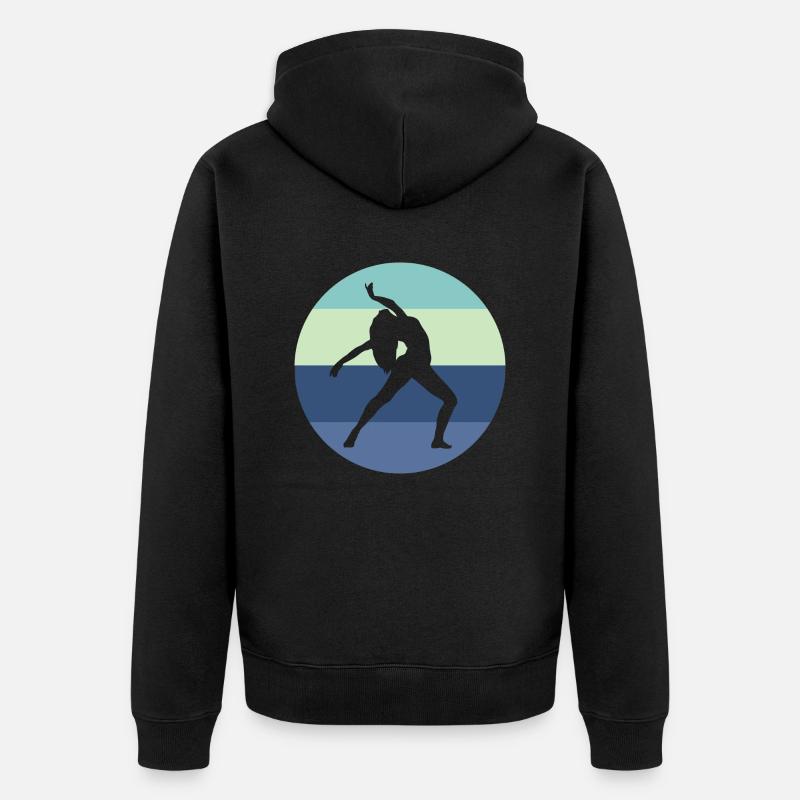 Danse Musique de danse - Veste à capuche bio Premium Unisexe - noir