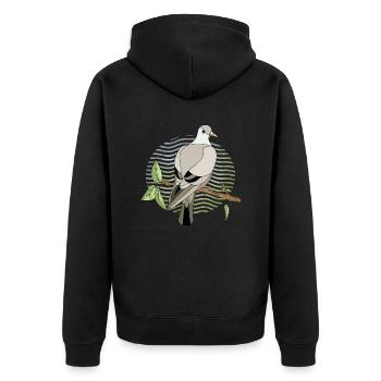 Oiseau - Veste à capuche bio Premium Unisexe - noir - Dos - Nico (187cm)