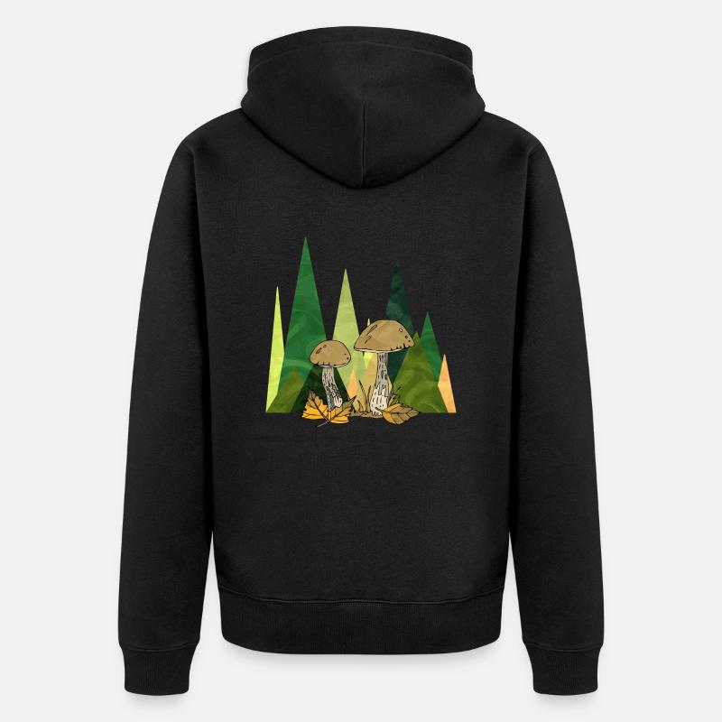 mycètes - Veste à capuche bio Premium Unisexe - noir