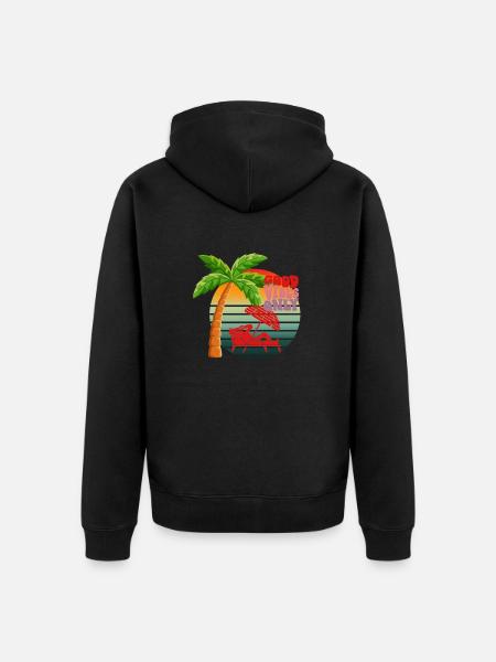 Only good vibes - Unisex Premium Organic Zip Hoodie - black