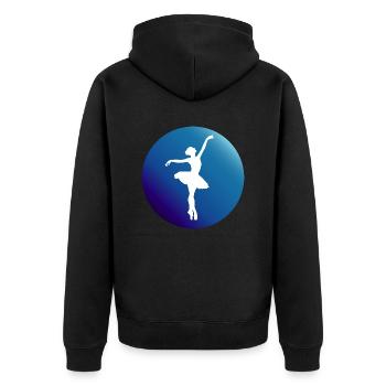 Danse Musique de danse - Veste à capuche bio Premium Unisexe - noir - Dos - Nico (187cm)