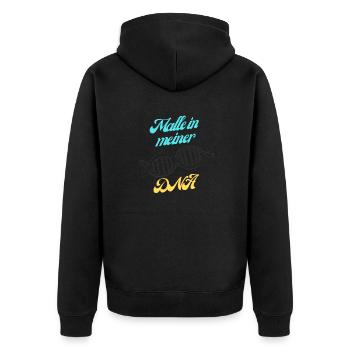 Malle dans mon ADN - Veste à capuche bio Premium Unisexe - noir - Dos - Nico (187cm)