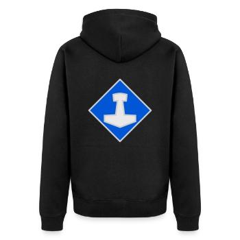 Mjölnir - Veste à capuche bio Premium Unisexe - noir - Dos - Nico (187cm)