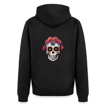 Dia de los Muertos - Veste à capuche bio Premium Unisexe - noir - Dos - Nico (187cm)