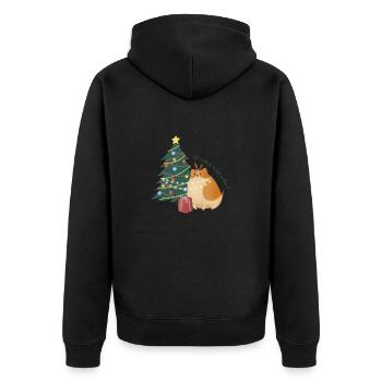 Noël est-il enfin arrivé? - Veste à capuche bio Premium Unisexe - noir - Dos - Nico (187cm)