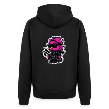 Canard de roche - Veste à capuche bio Premium Unisexe - noir - Dos - Nico (187cm)