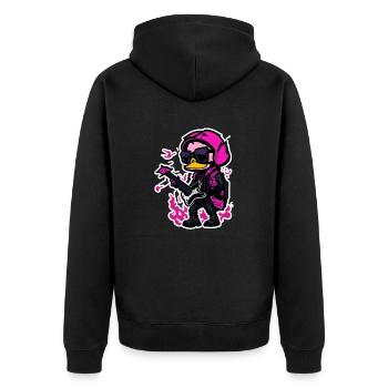 Canard de roche - Veste à capuche bio Premium Unisexe - noir - Dos - Nico (187cm)