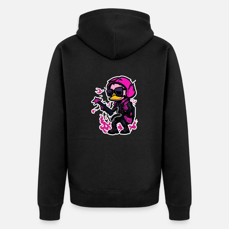 Canard de roche - Veste à capuche bio Premium Unisexe - noir
