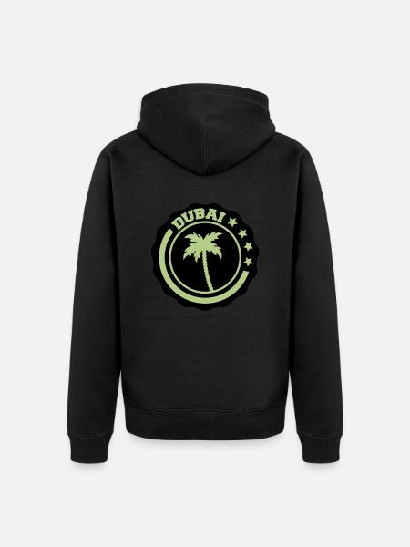 Dubaï - Veste à capuche bio Premium Unisexe - noir