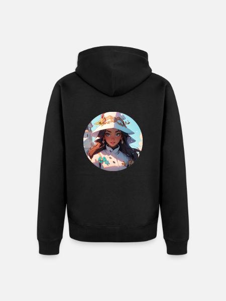 Princess 4 - Unisex Premium Bio Zip Hoodie - Schwarz