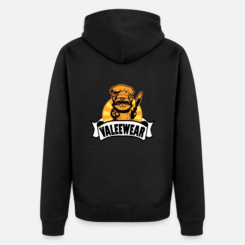 « Valeewear » - chat de chef professionnel - Veste à capuche bio Premium Unisexe - noir