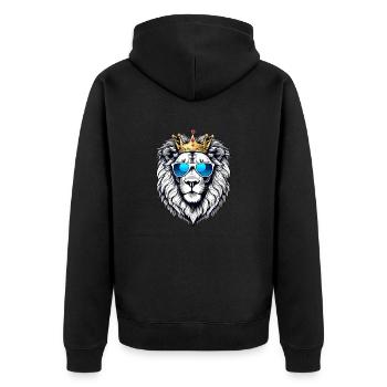 Le Roi - Veste à capuche bio Premium Unisexe - noir - Dos - Nico (187cm)