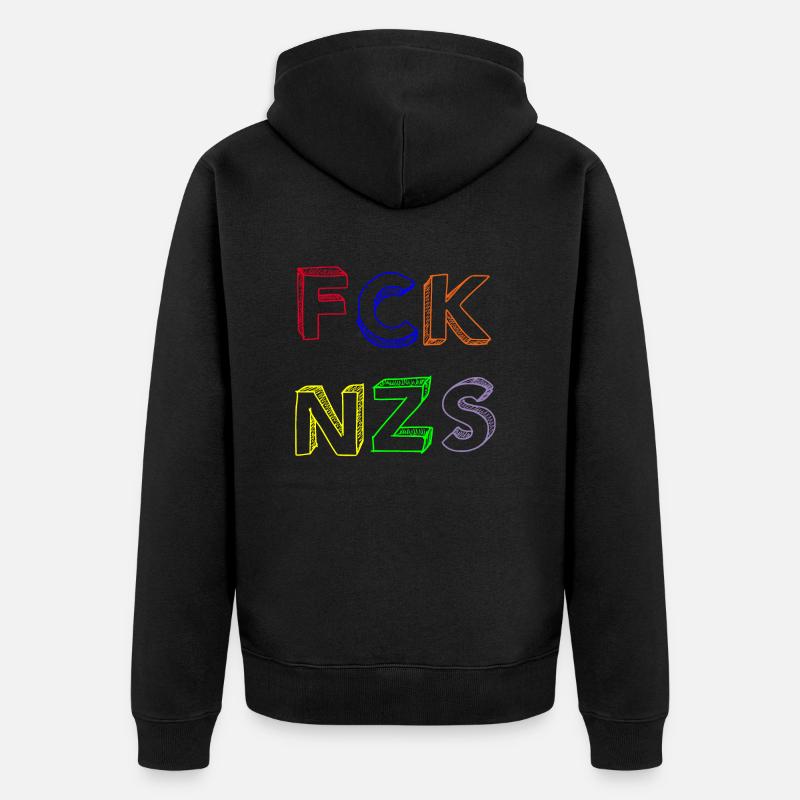FCK NZS - Veste à capuche bio Premium Unisexe - noir