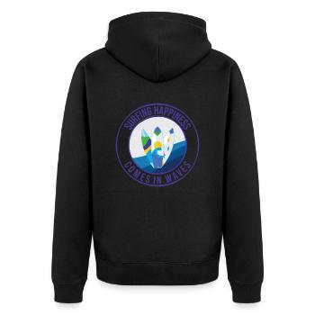 Planche de surf Surfer Sports nautiques - Veste à capuche bio Premium Unisexe - noir - Dos - Nico (187cm)