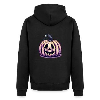 Halloween Pumpkin Costume Pumpkin Costume Cadeau - Veste à capuche bio Premium Unisexe - noir - Dos - Nico (187cm)