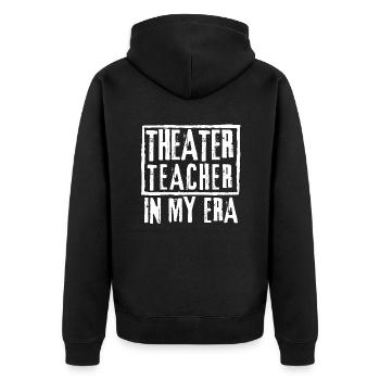 Theater Teacher In My Era - Veste à capuche bio Premium Unisexe - noir - Dos - Nico (187cm)