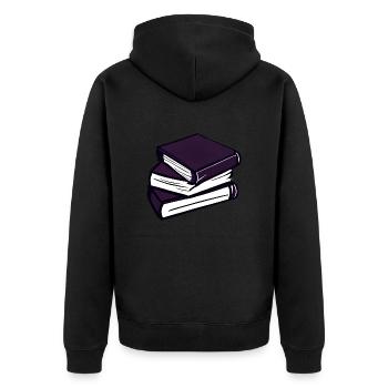 Livre Lecture Livres Cadeau Lecteur Amoureux du livre - Veste à capuche bio Premium Unisexe - noir - Dos - Nico (187cm)