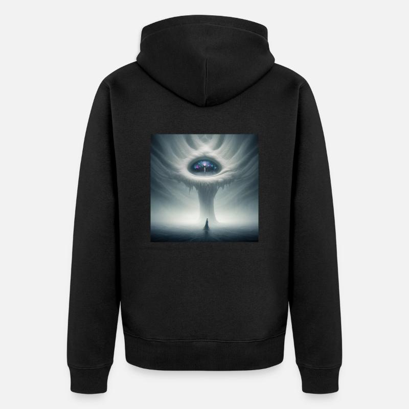 Dans l’œil du cyclone - Veste à capuche bio Premium Unisexe - noir
