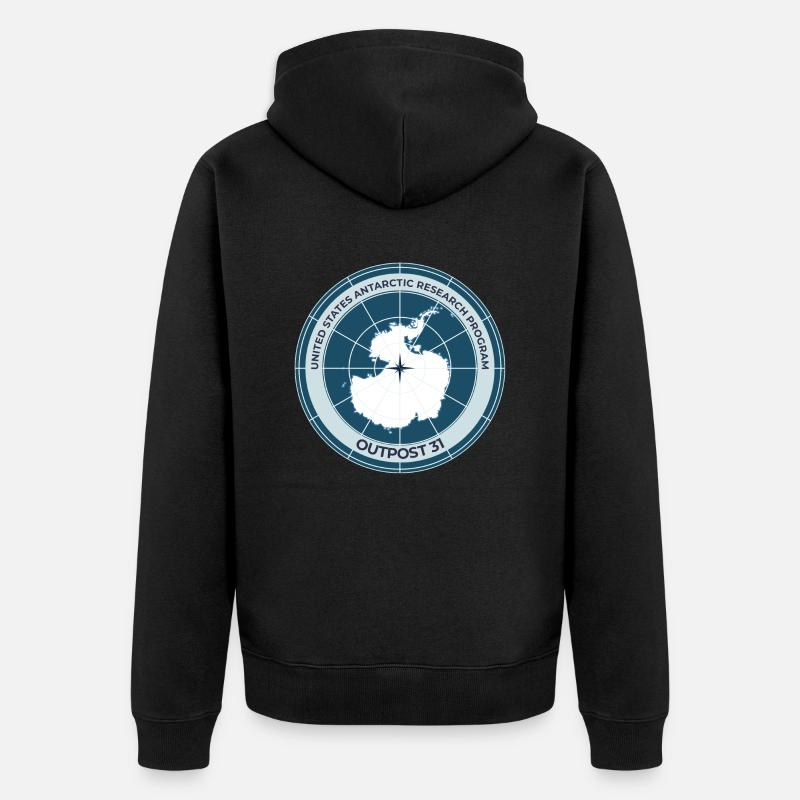 avant-poste 31 - Veste à capuche bio Premium Unisexe - noir