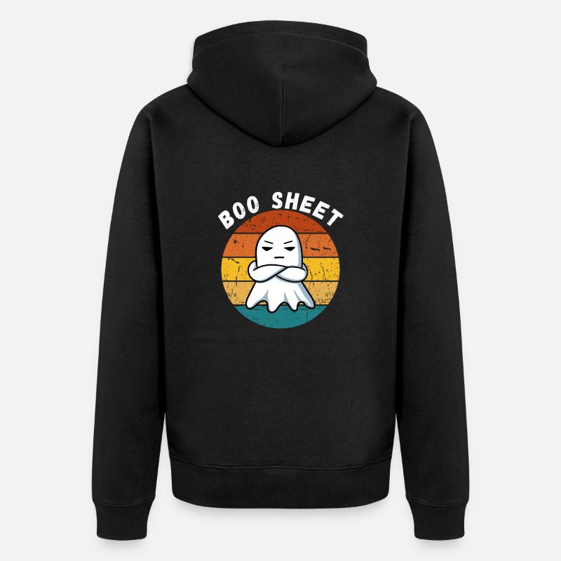 Boo sheet - Veste à capuche bio Premium Unisexe - noir