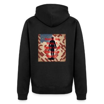 Vétérans, anciens combattant, armistice. - Veste à capuche bio Premium Unisexe - noir - Dos - Nico (187cm)