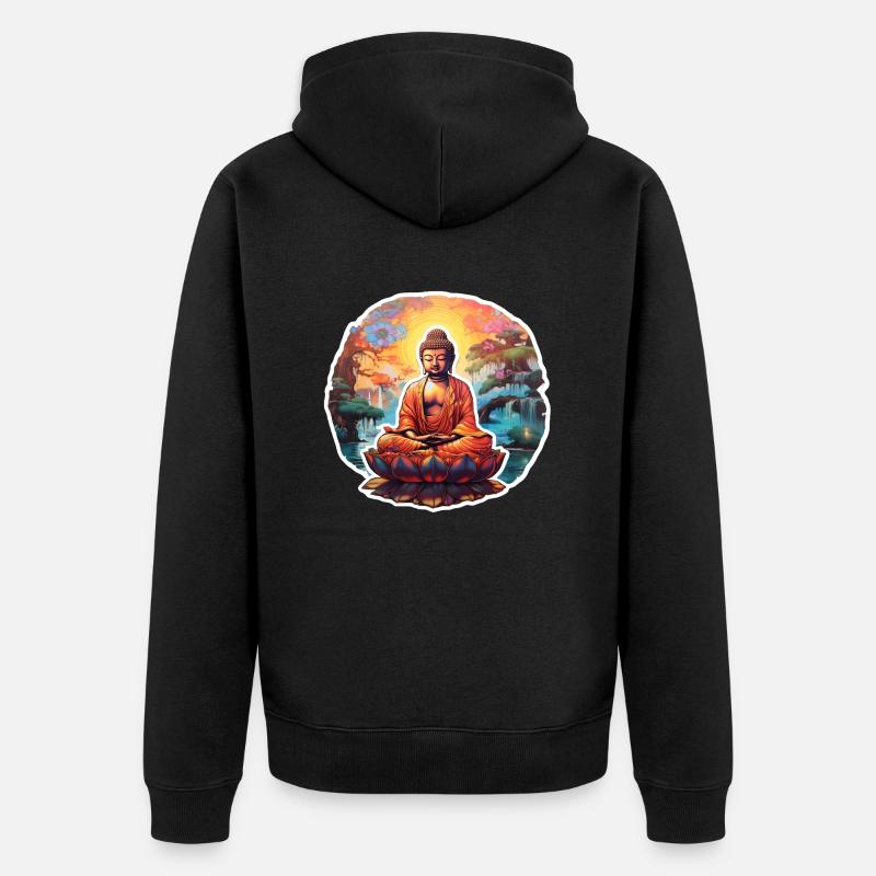 InnerPeaceWear - Veste à capuche bio Premium Unisexe - noir