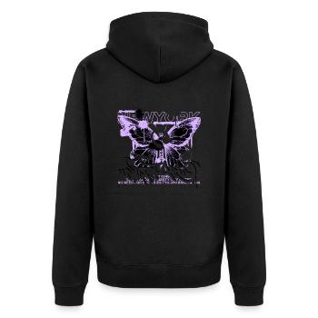 Colorful Butterfly Flowers Colorful Insect Dream Dream - Unisex Premium Organic Zip Hoodie - black - Back - Nico (187cm)
