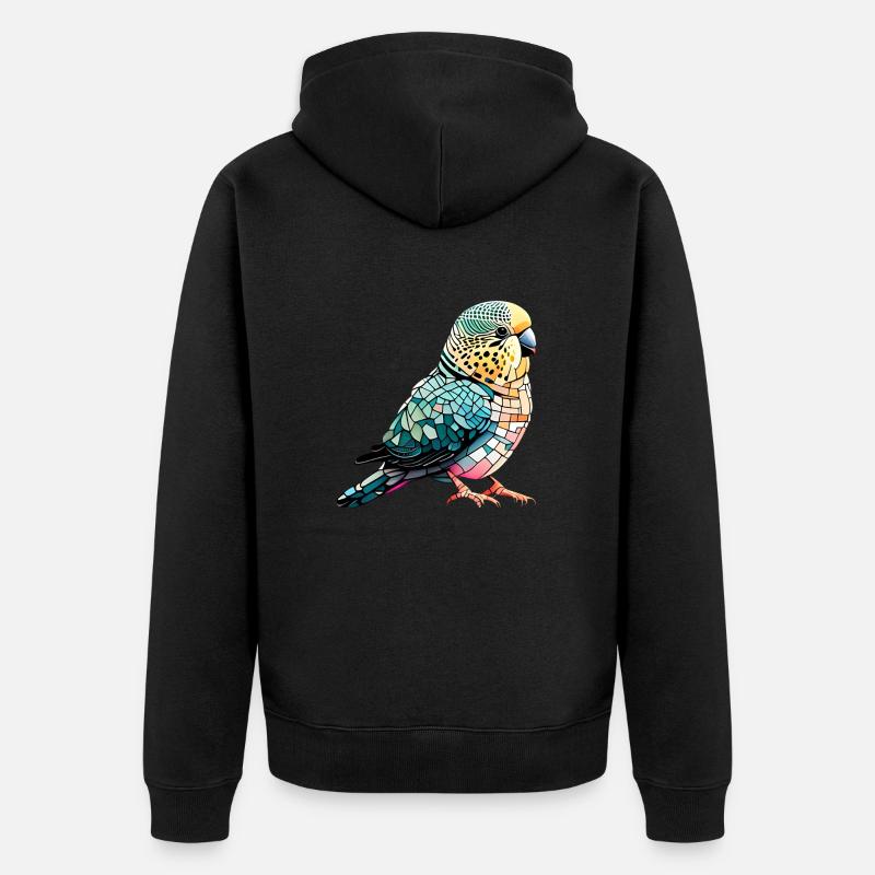 Perruche Propriétaire Oiseau Calopsitte - Veste à capuche bio Premium Unisexe - noir