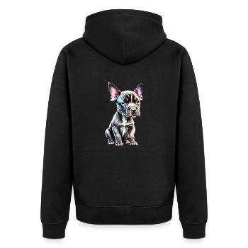 Staffordshire Bull Terrier Chiens Propriétaires de chiens Chien - Veste à capuche bio Premium Unisexe - noir - Dos - Nico (187cm)
