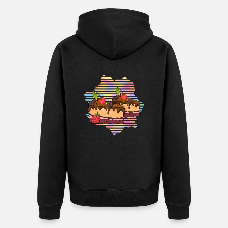 Gâteau - Veste à capuche bio Premium Unisexe - noir