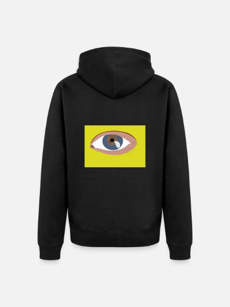 Eye - Unisex Premium Organic Zip Hoodie - black