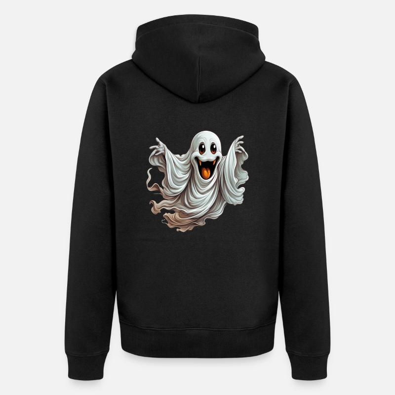 Geister, Übernatürliche Wesen oder Einbildung? - Unisex Premium Bio Zip Hoodie - Schwarz