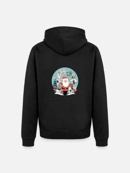 The magic of Christmas - Unisex Premium Organic Zip Hoodie - black