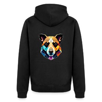 Berger Allemand Propriétaire Chien Chien Propriétaire Chien - Veste à capuche bio Premium Unisexe - noir - Dos - Nico (187cm)
