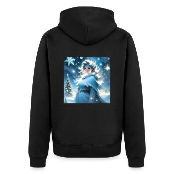 Joyeux Noel #14 - Veste à capuche bio Premium Unisexe - noir - Dos - Nico (187cm)