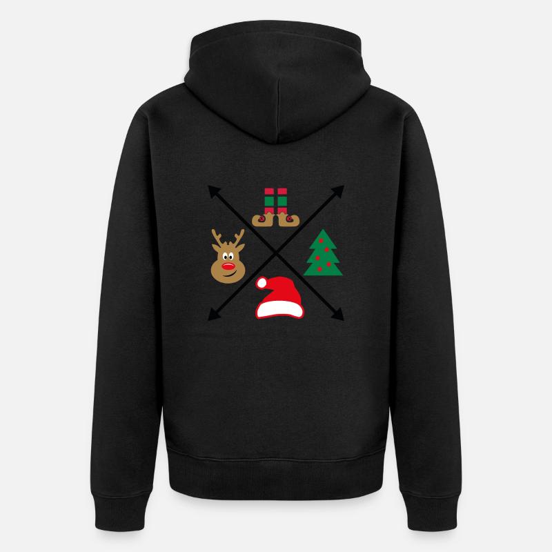 Noël - Veste à capuche bio Premium Unisexe - noir