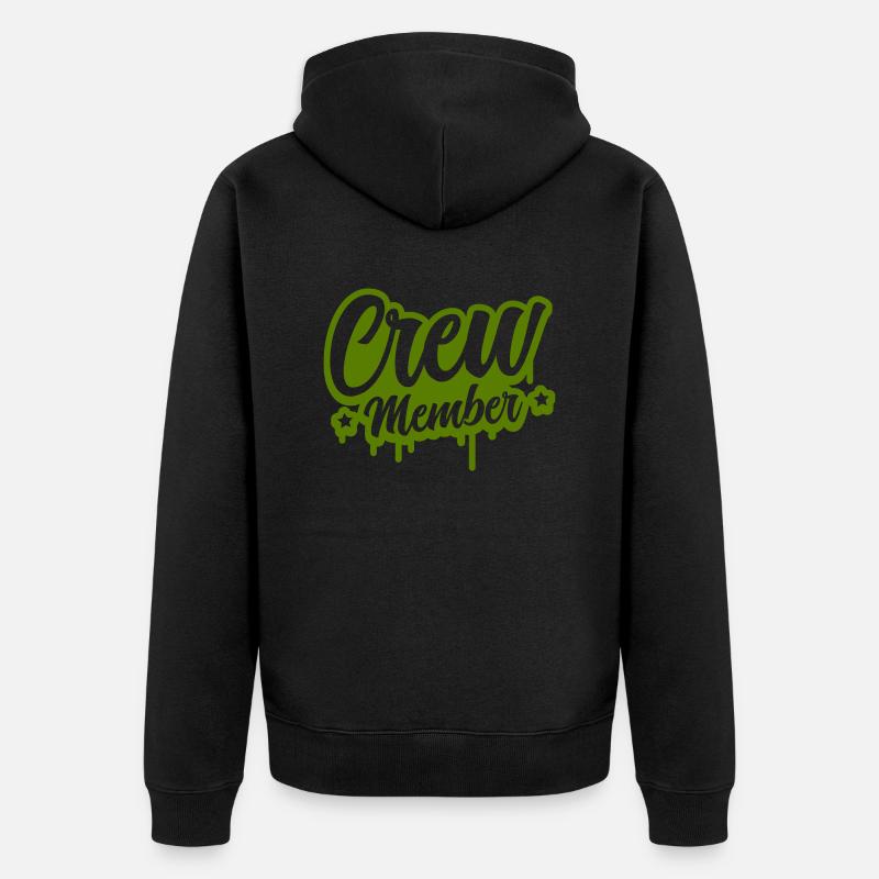 Membre d’équipage - Veste à capuche bio Premium Unisexe - noir