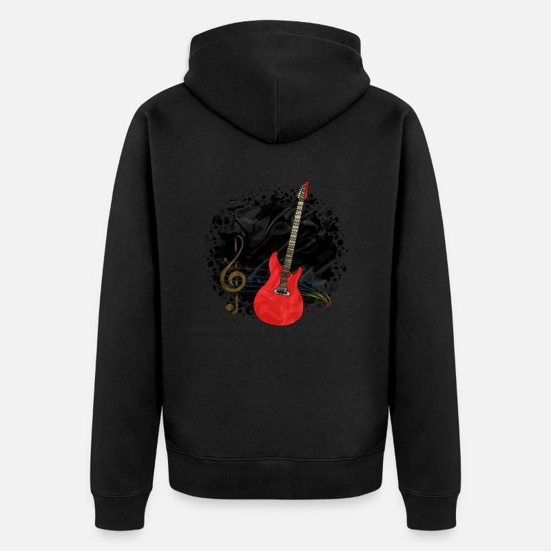 Guitare - Veste à capuche bio Premium Unisexe - noir