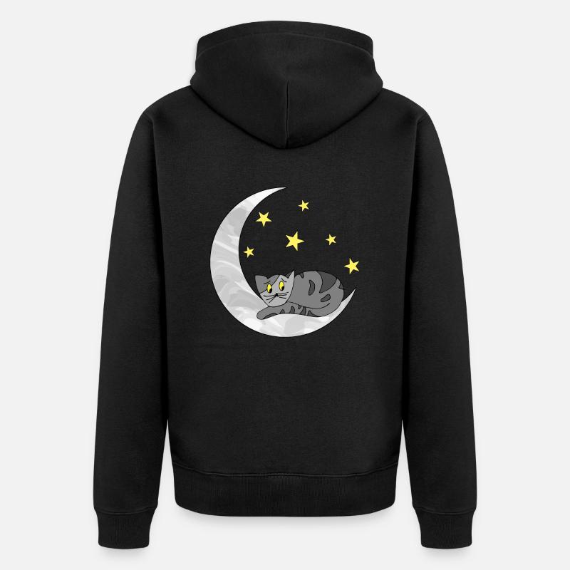 Chat - Veste à capuche bio Premium Unisexe - noir