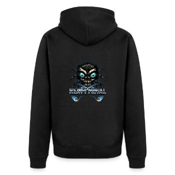 Araignée en métal - Veste à capuche bio Premium Unisexe - noir - Dos - Nico (187cm)