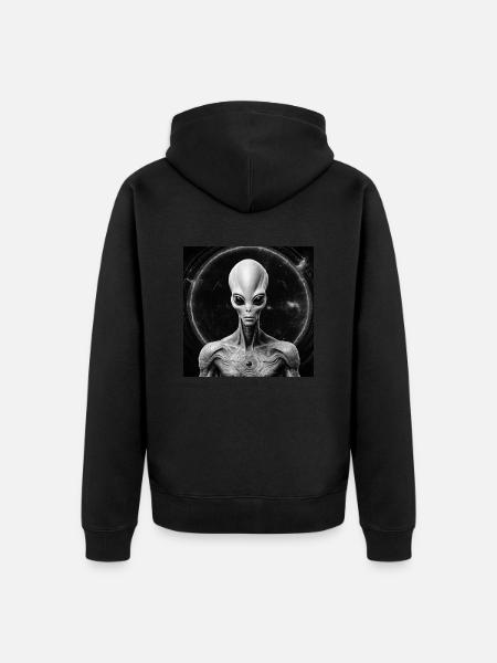 Astronomy Astrophysics Spirituality - Unisex Premium Organic Zip Hoodie - black