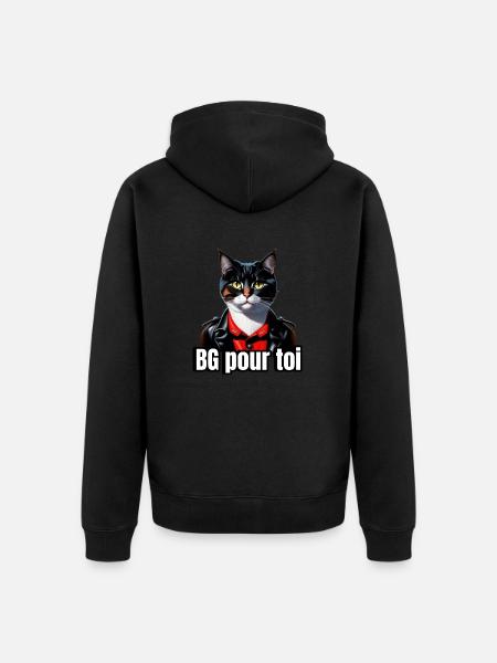 BG pour toi - Veste à capuche bio Premium Unisexe - noir