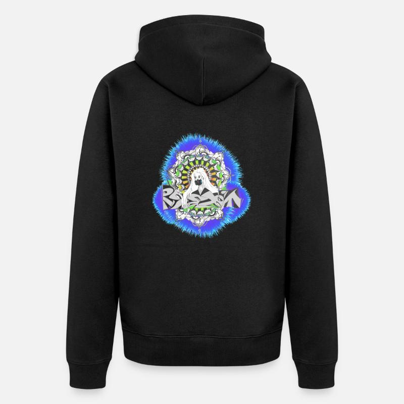 Graffiti - Street Art Mandala - Veste à capuche bio Premium Unisexe - noir