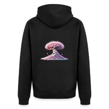 Tree of Life Valentine's Day Tree of Life Love - Unisex Premium Organic Zip Hoodie - black - Back - Nico (187cm)