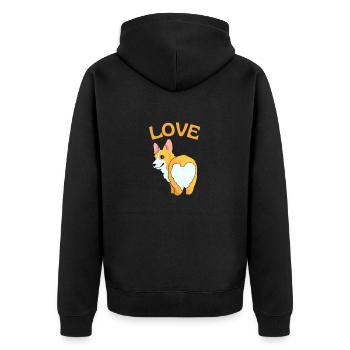 Love - Veste à capuche bio Premium Unisexe - noir - Dos - Nico (187cm)